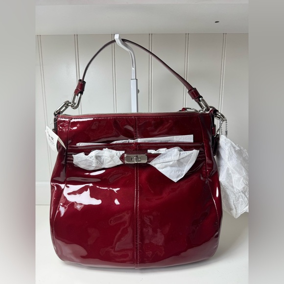 Coach Handbags - Coach Women’s Chelsea Red Patent Leather Hobo Handbag Purse